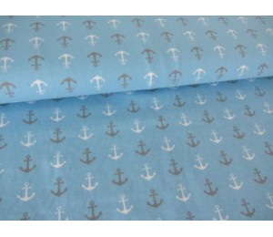 REST 70cm Jersey kleine Anker - hellblau